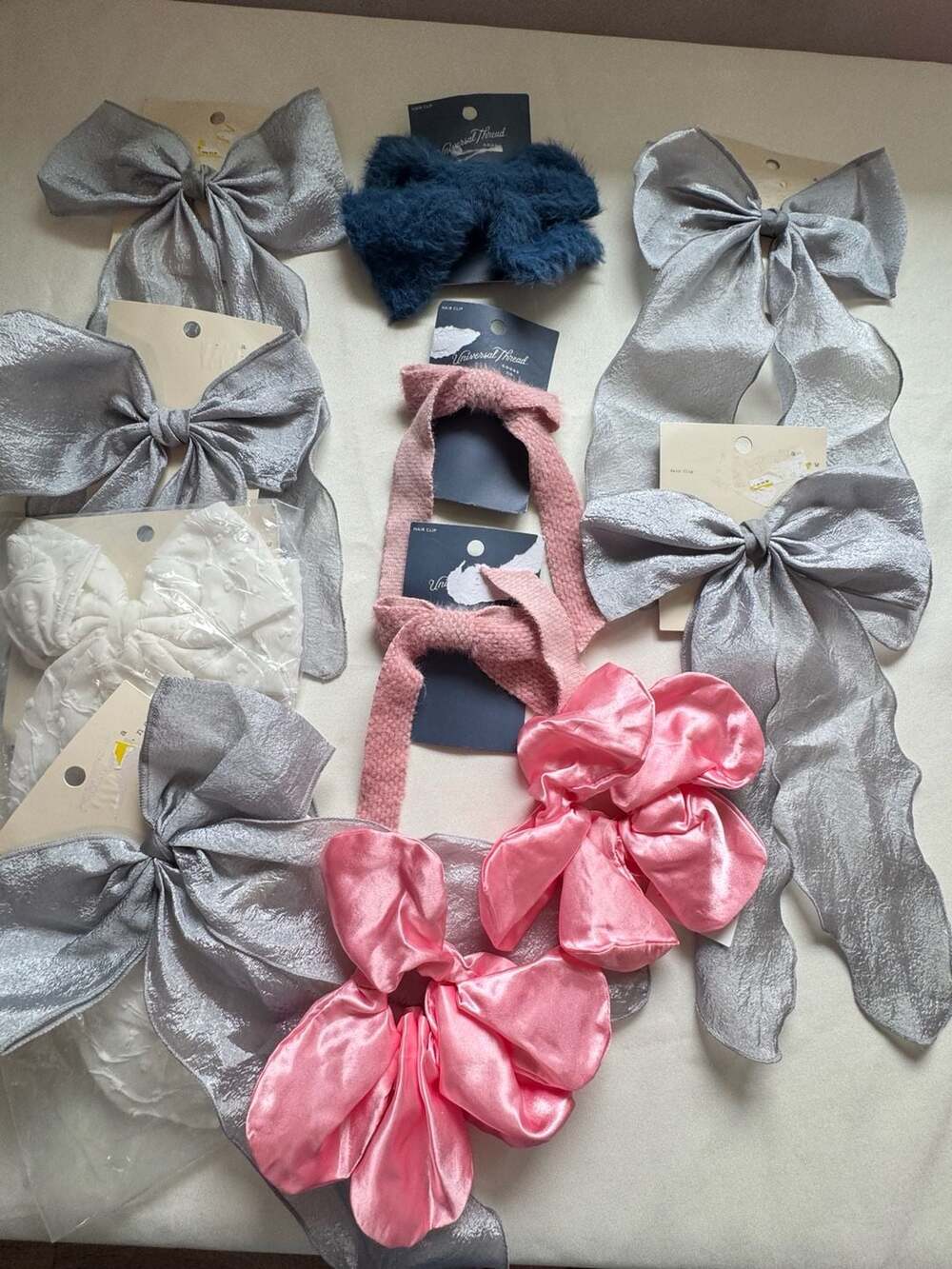 11 Pc Hair Bow & Hair Clip Bundle Coquette Balletcore Cottagecore New